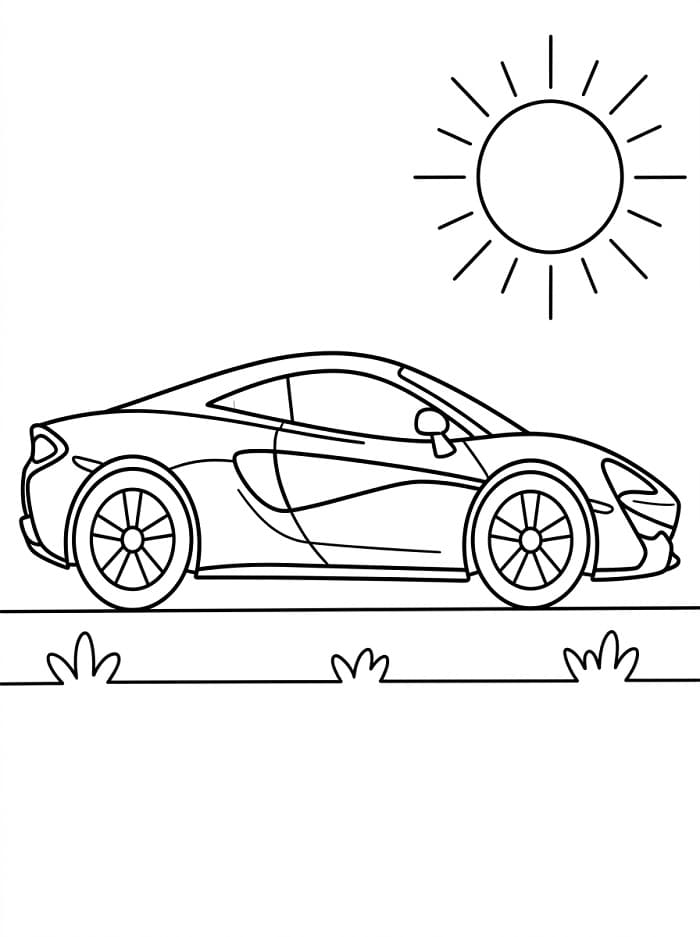 McLaren Ücretsiz Çocuklar İçin Boyama Sayfası