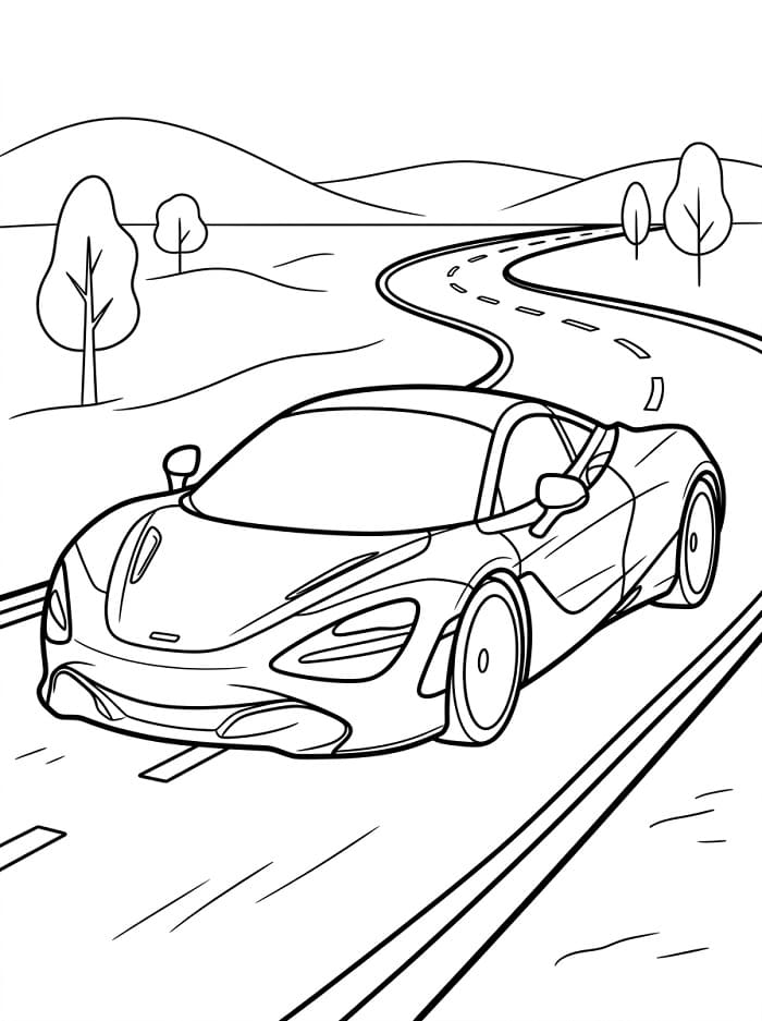 McLaren Ücretsiz Yazdırılabilir Boyama Sayfası