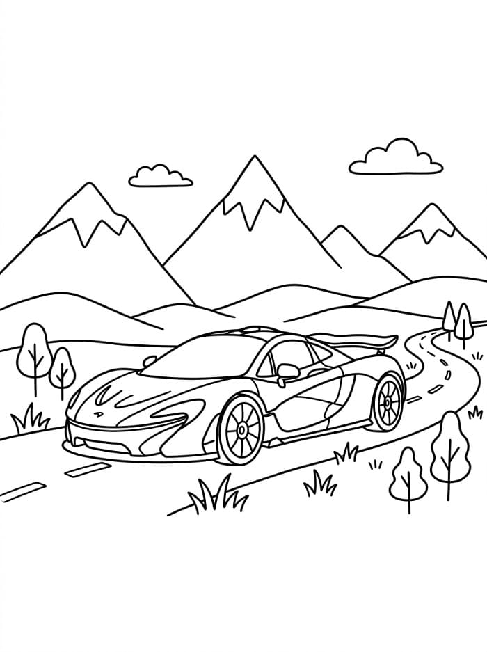 McLaren Ücretsiz Boyama Sayfası