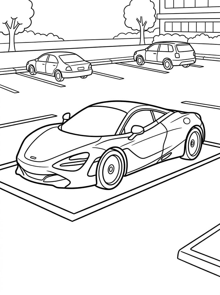 McLaren Yazdır Boyama Sayfası