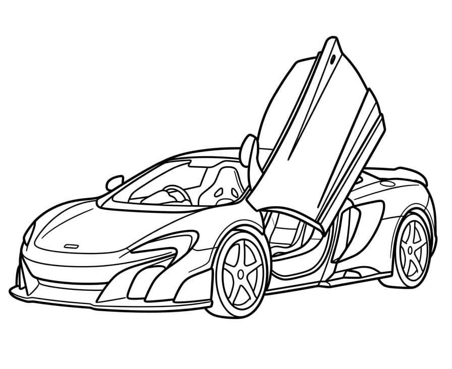 McLaren Yazdırılabilir Çocuklar İçin Boyama Sayfası