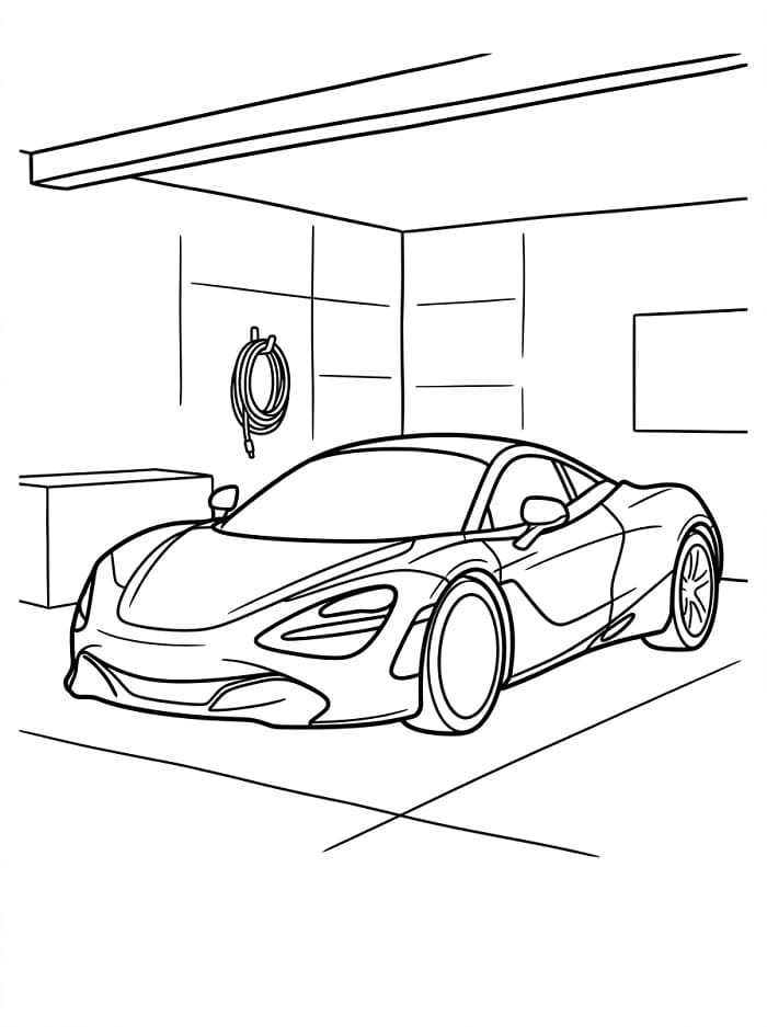 McLaren Yazdırılabilir Boyama Sayfası