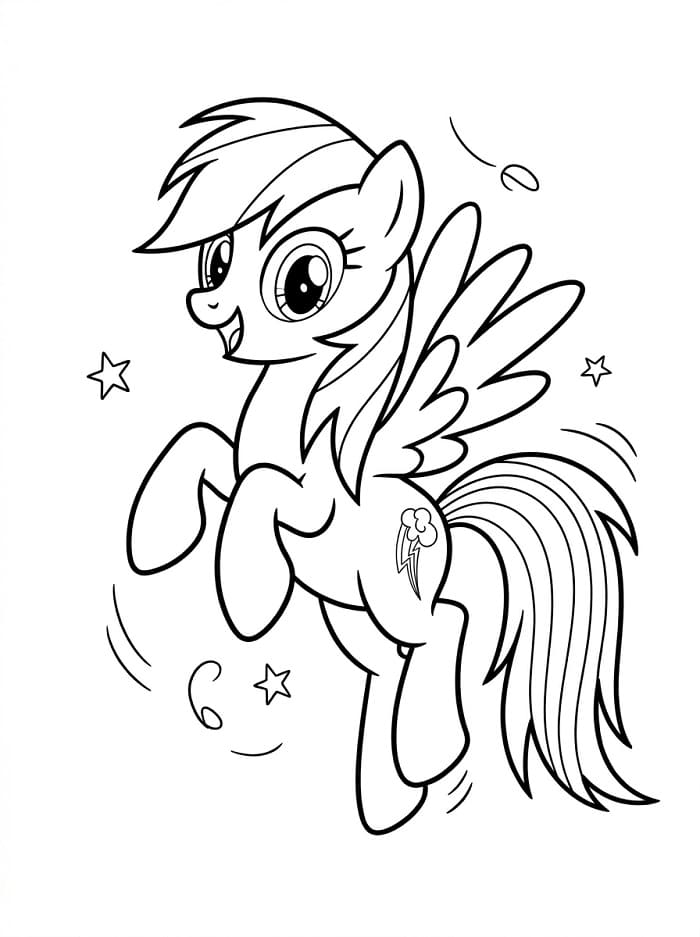 My Little Pony Rainbow Dash Boyama Sayfası