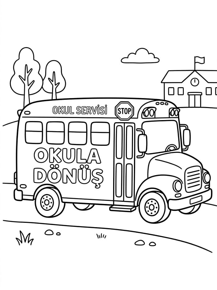 Okula Dönüş (16) Boyama Sayfası