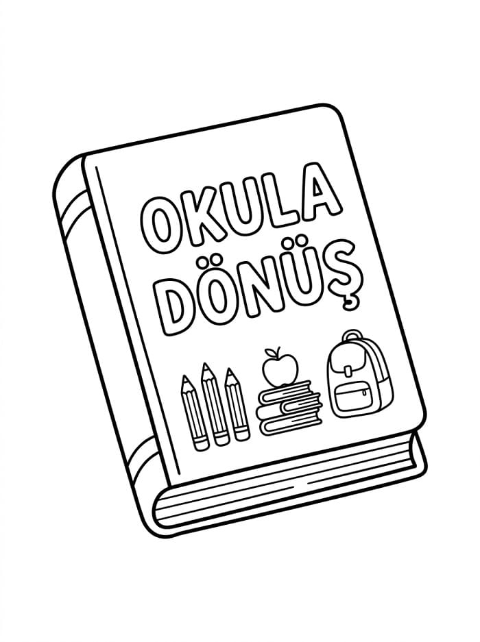 Okula Dönüş (18) Boyama Sayfası