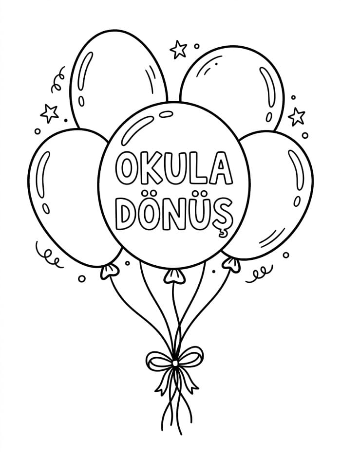 Okula Dönüş (19) Boyama Sayfası