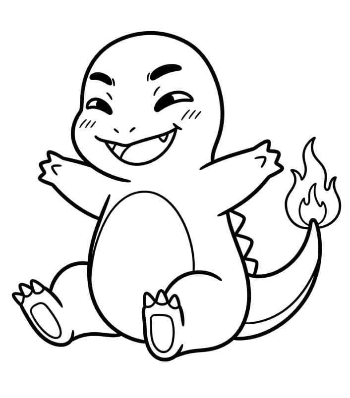 Pokémon Charmander Boyama Sayfası