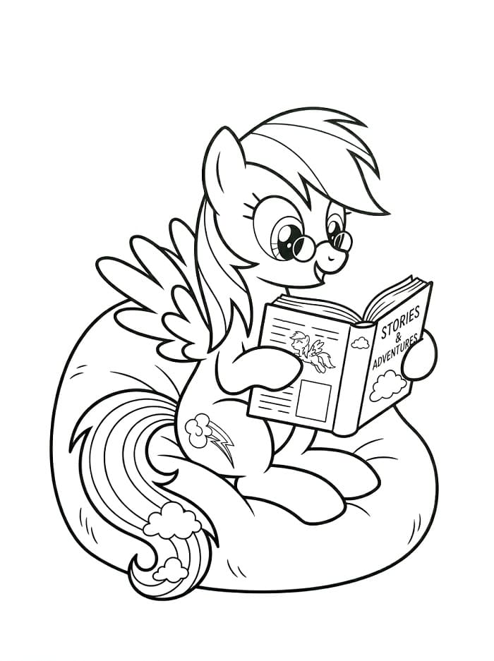 Rainbow Dash Baskı İçin Boyama Sayfası