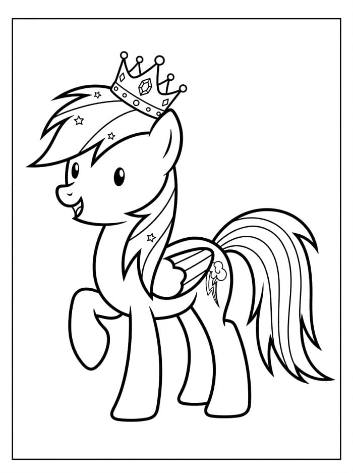 Rainbow Dash My Little Pony Boyama Sayfası