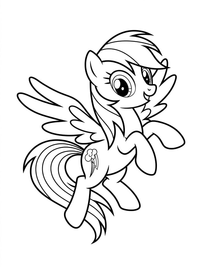 Rainbow Dash Boyama Sayfaları