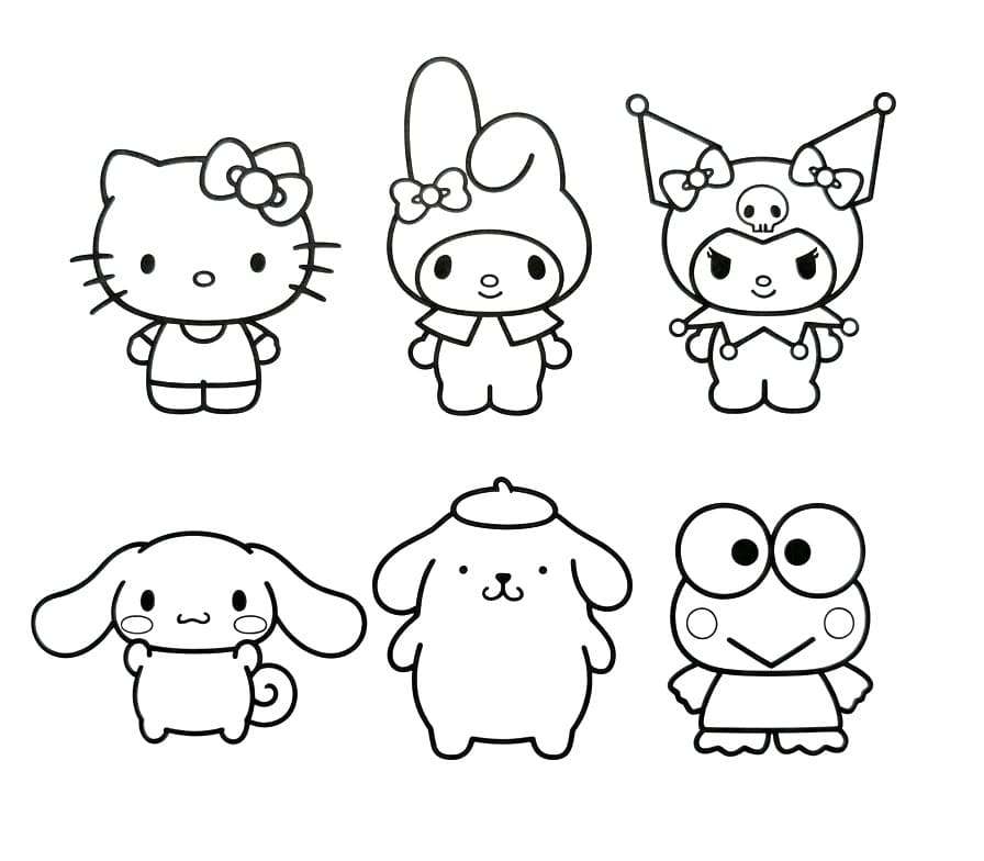 Sanrio Yazdır Boyama Sayfası