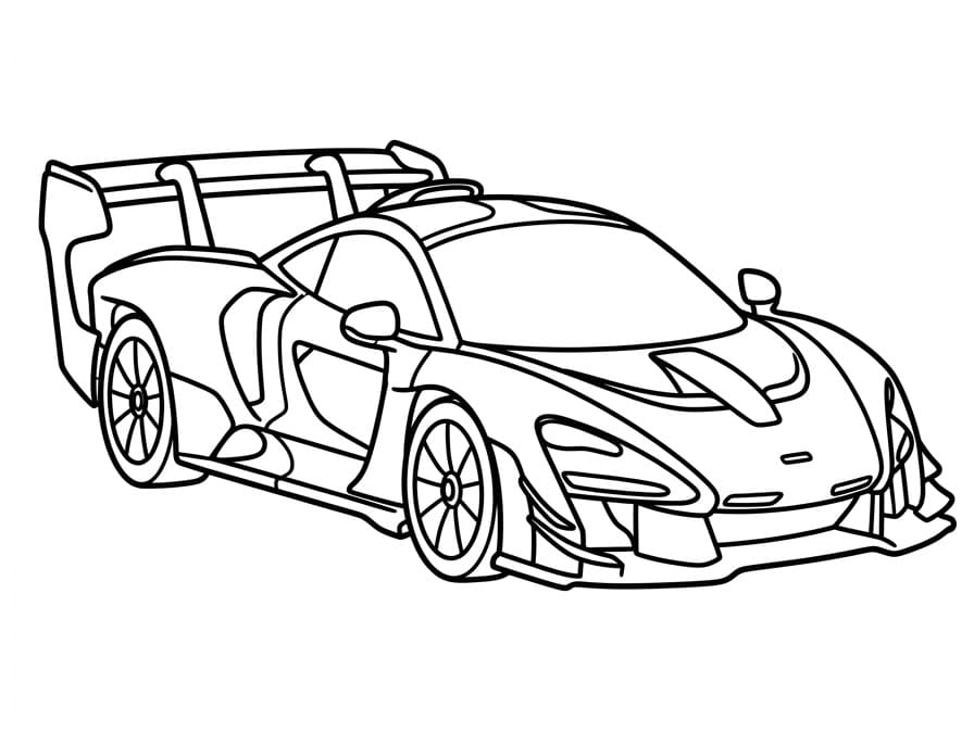 Şaşırtıcı McLaren Boyama Sayfası
