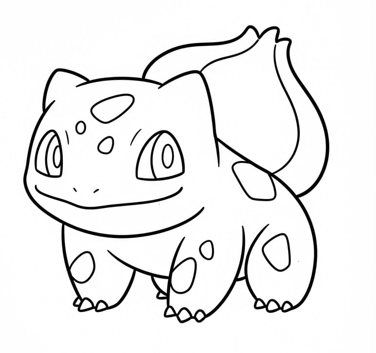 Sevimli Bulbasaur Boyama Sayfası