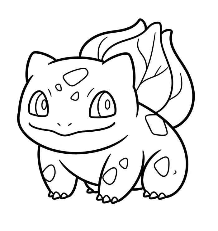 Tatlı Bulbasaur Boyama Sayfası