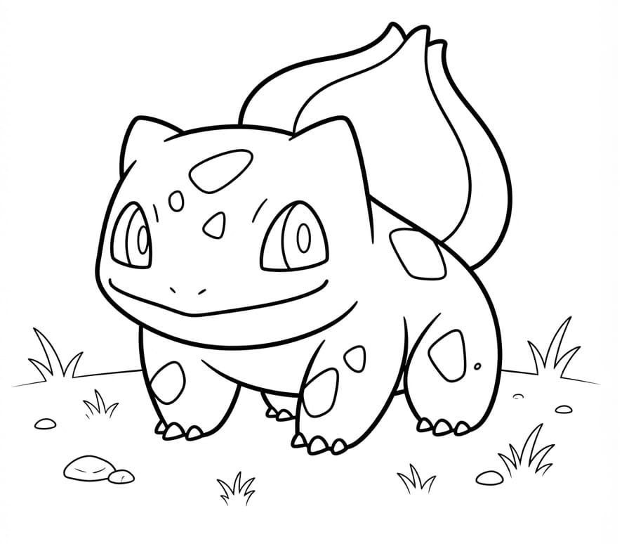 Ücretsiz Bulbasaur Boyama Sayfası