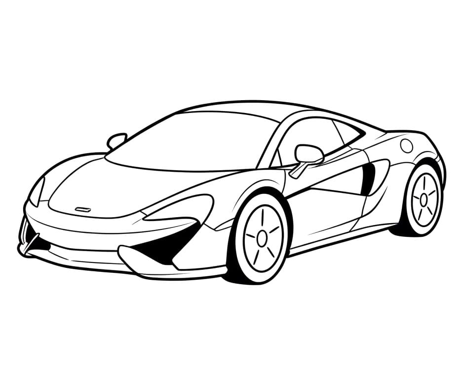 Ücretsiz McLaren Baskı Boyama Sayfası