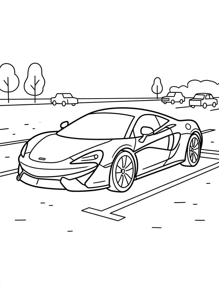 Ücretsiz McLaren Boyama Sayfası