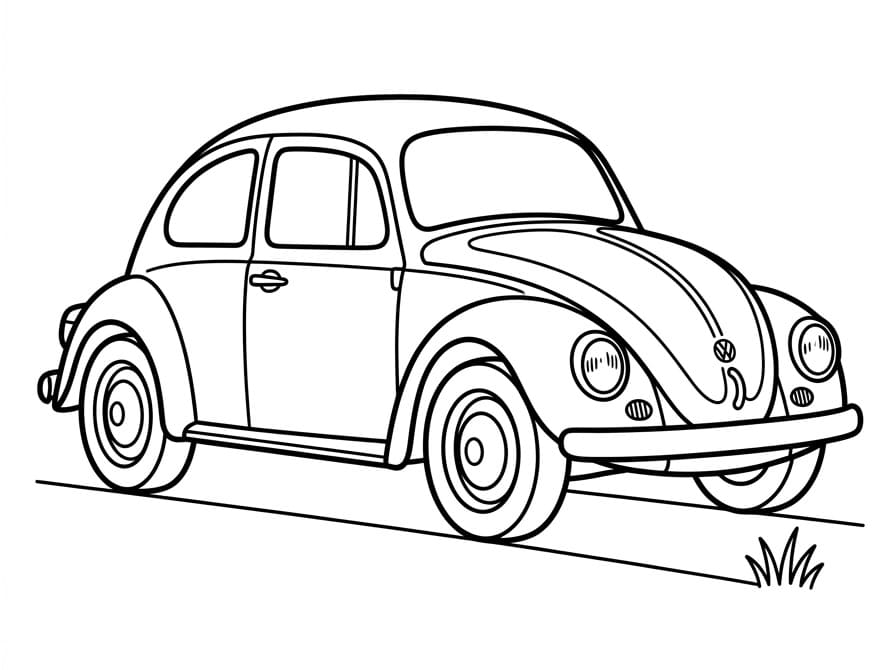 Ücretsiz Volkswagen Görsel Boyama Sayfası