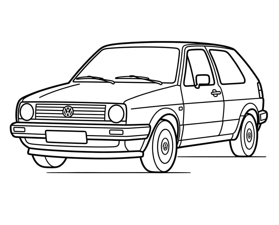 Ücretsiz Volkswagen Boyama Sayfası