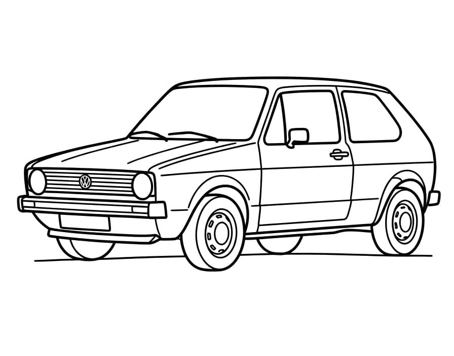 Volkswagen Yazdır Boyama Sayfası