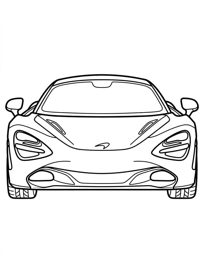 Yazdırılabilir McLaren Görsel Boyama Sayfası