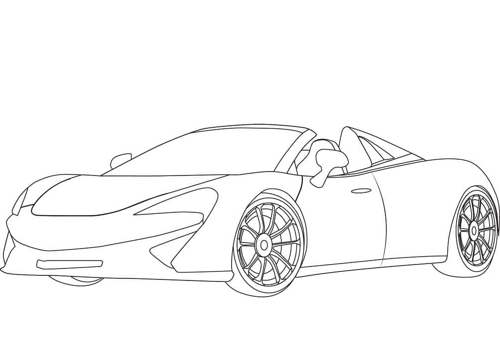 Yazdırılabilir McLaren Görseli Boyama Sayfası