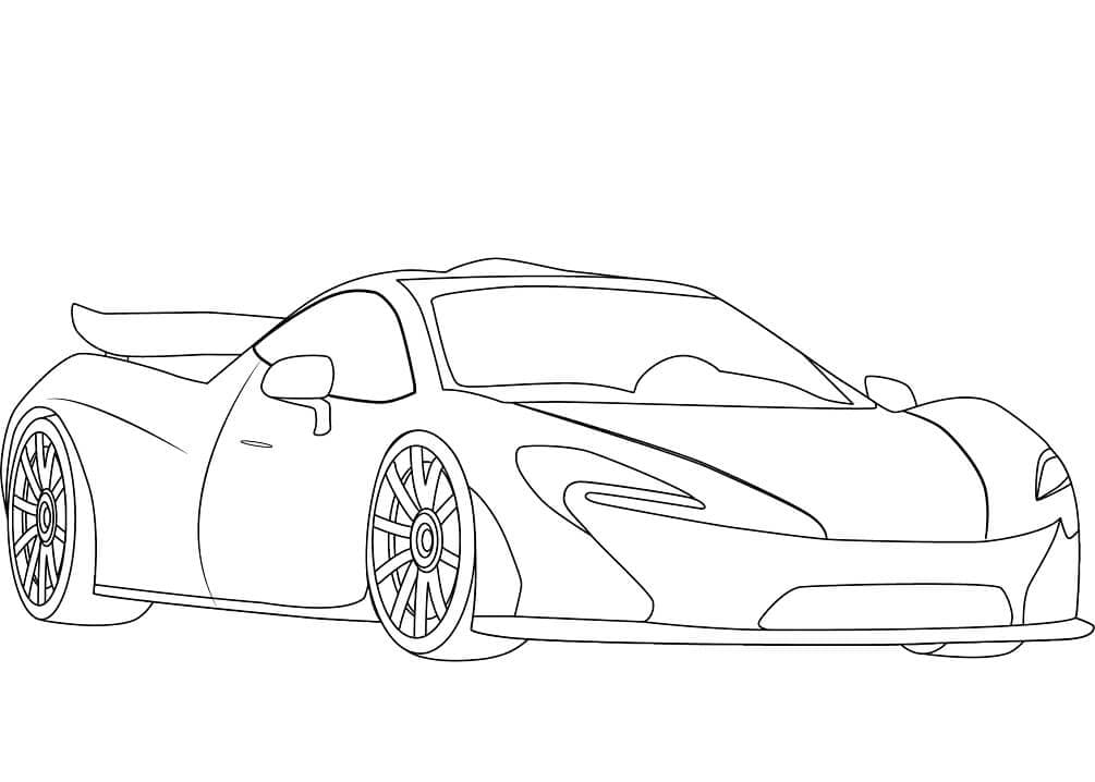 Yazdırılabilir McLaren Ücretsiz Boyama Sayfası