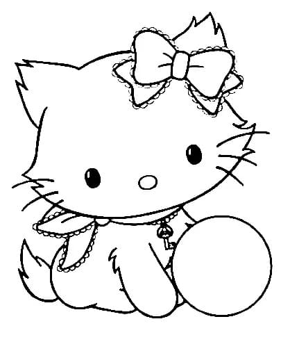 Yazdırılabilir Sanrio Görsel Boyama Sayfası