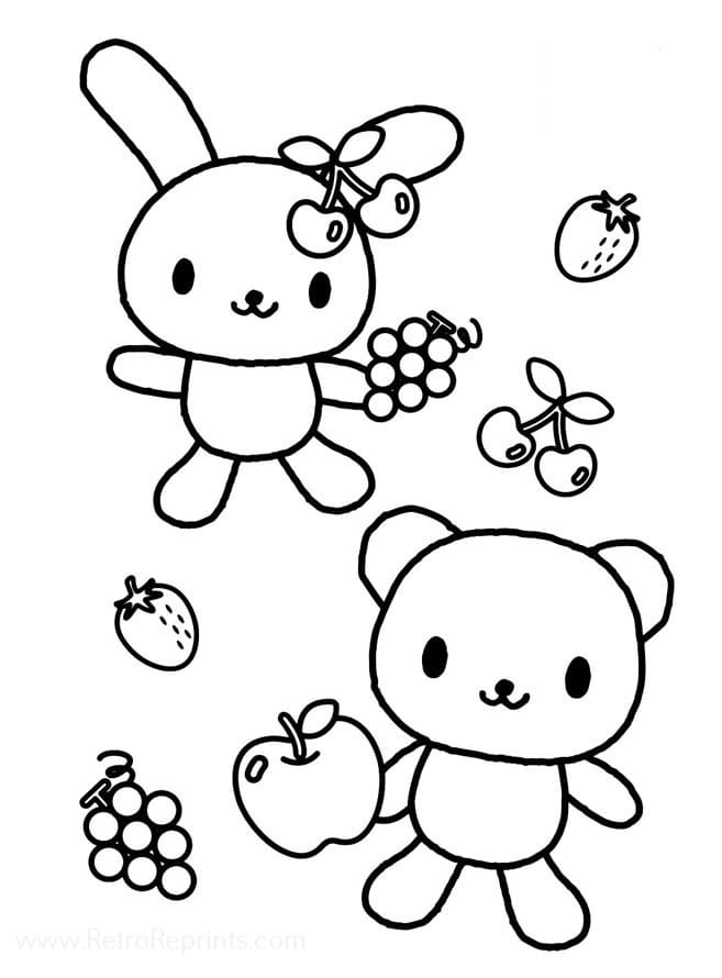 Yazdırılabilir Sanrio Görseli Boyama Sayfası