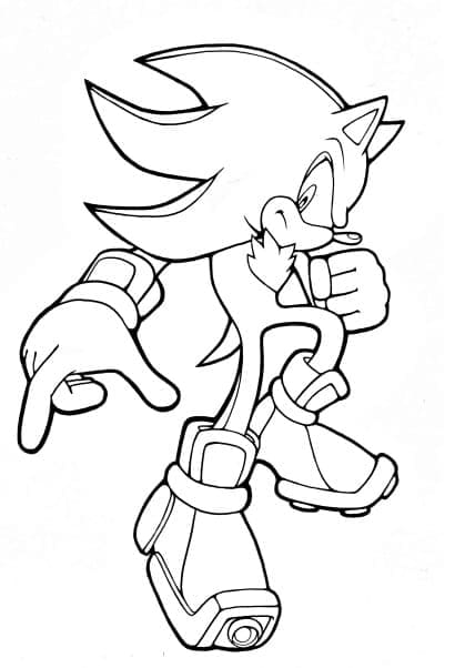 Shadow Sonic Boyama Sayfaları