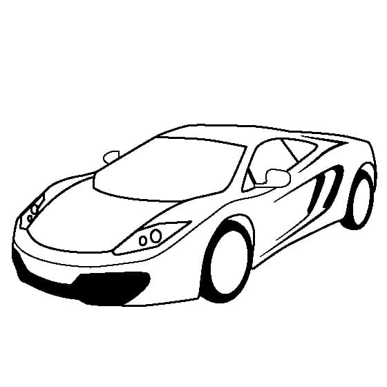 Yazdırılabilir Ücretsiz McLaren Boyama Sayfası
