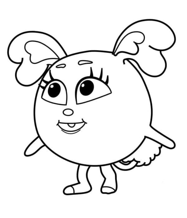 Animasyonlu Vampirina Boyama Sayfası