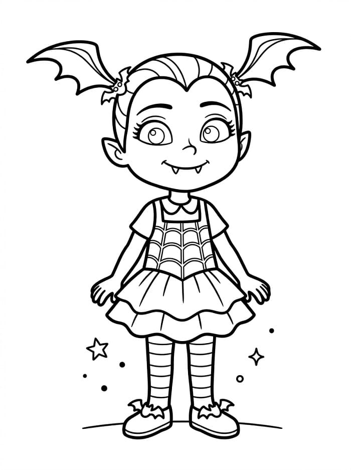 Çok sevimli Vampirina Boyama Sayfası