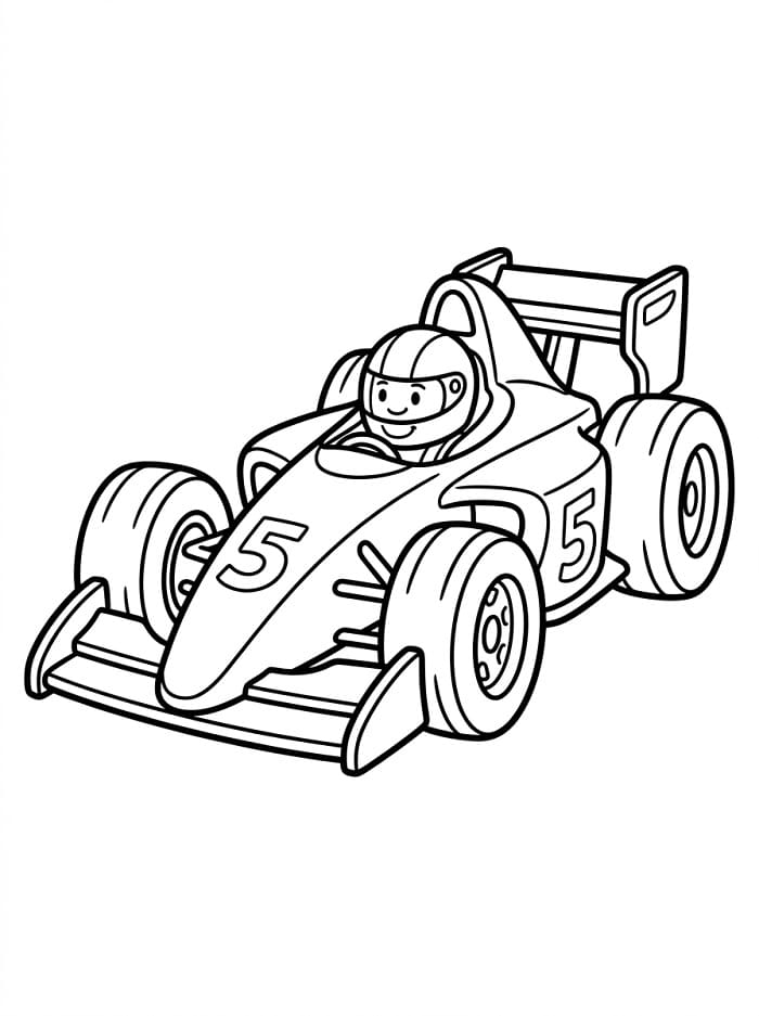 Fantastik Formula 1 Boyama Sayfası