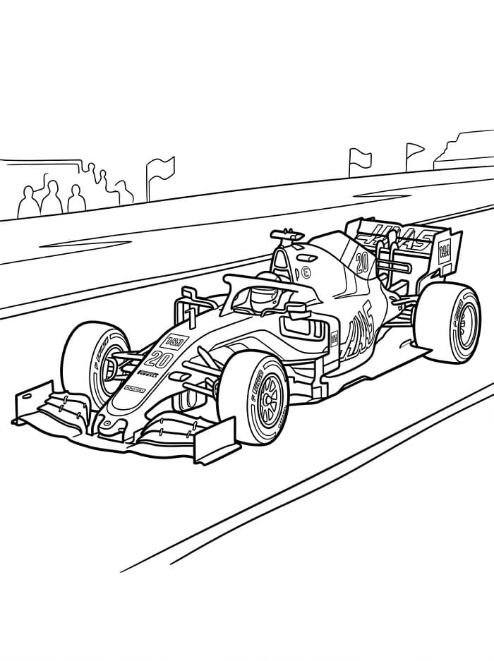 Formula 1 Araç Boyama Sayfası