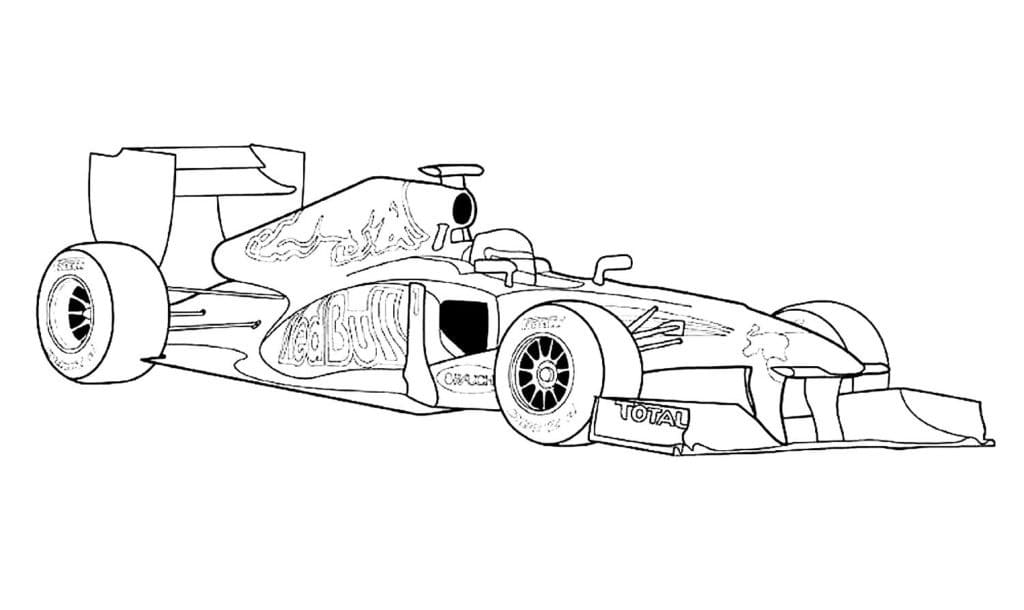 Formula 1 Ücretsiz Yazdırılabilir Boyama Sayfası
