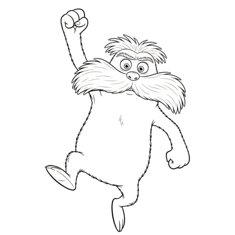 Güzel Lorax Boyama Sayfası