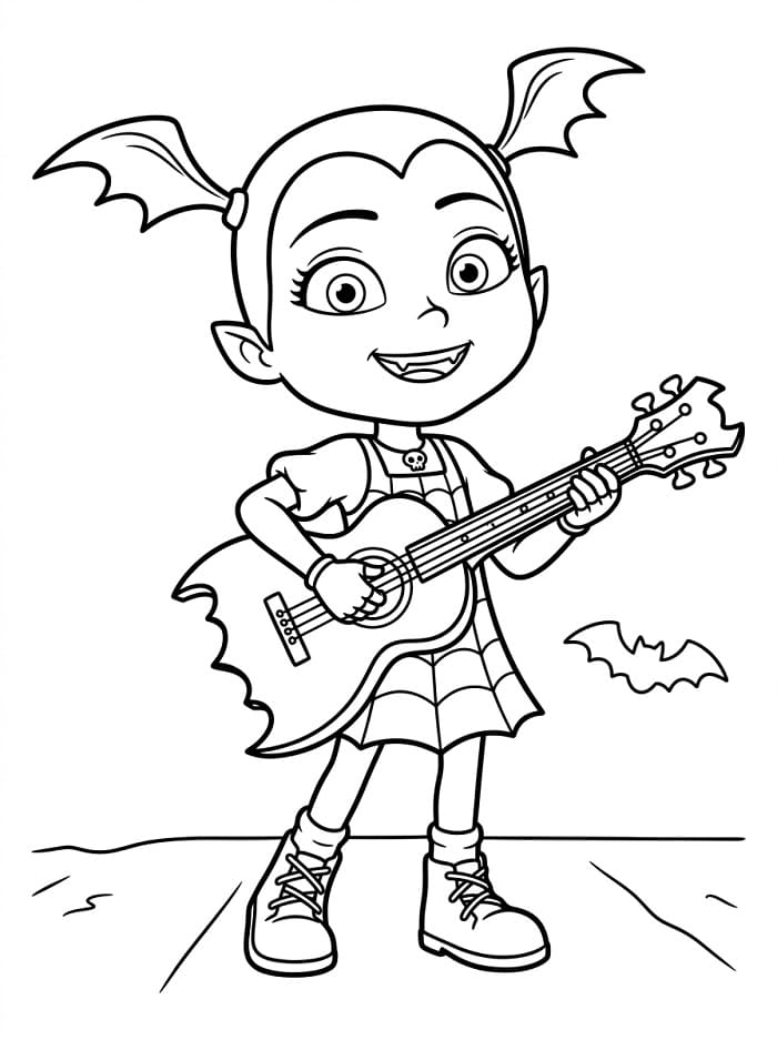 Güzel Vampirina Boyama Sayfası