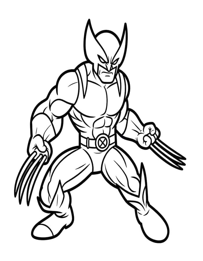 Güzel Wolverine Boyama Sayfası