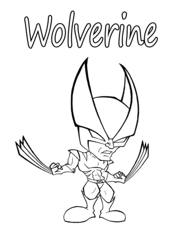 Komik Wolverine Boyama Sayfası