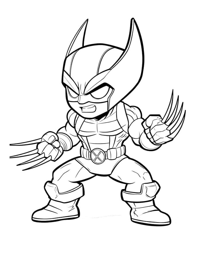 Küçük Wolverine Boyama Sayfası