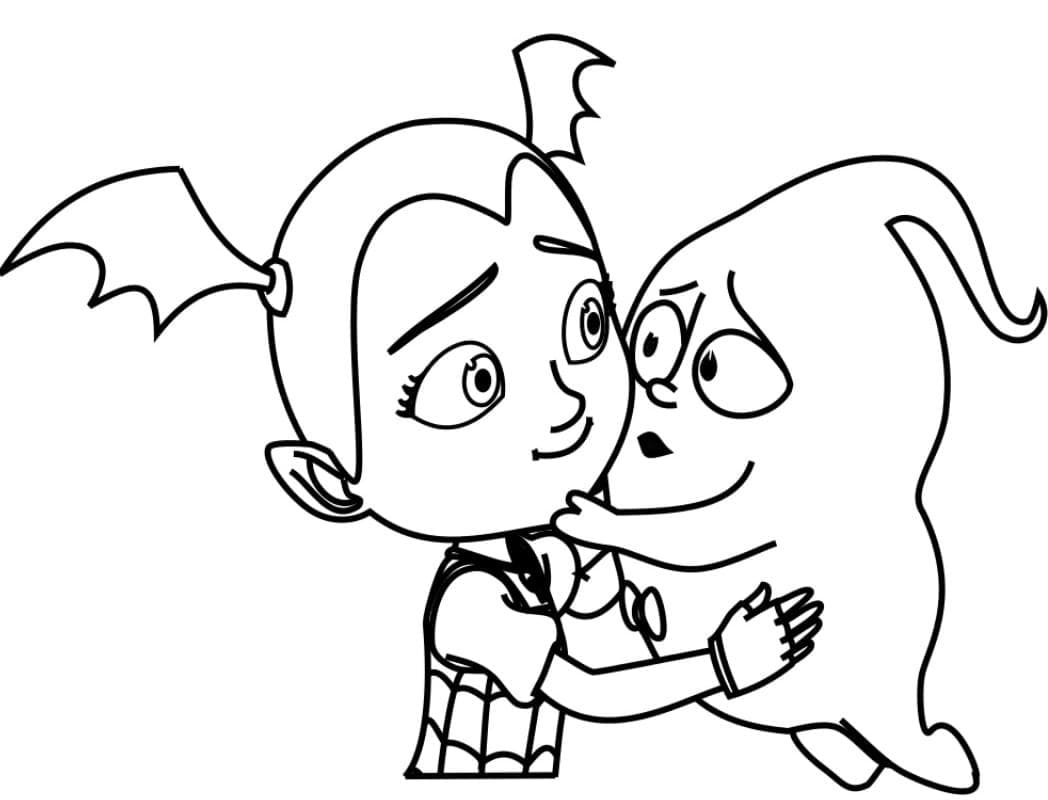 Küçük sevimli Vampirina Boyama Sayfası