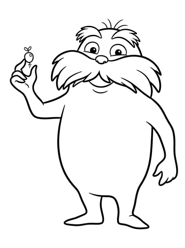 Lorax Çocuklar İçin Boyama Sayfası