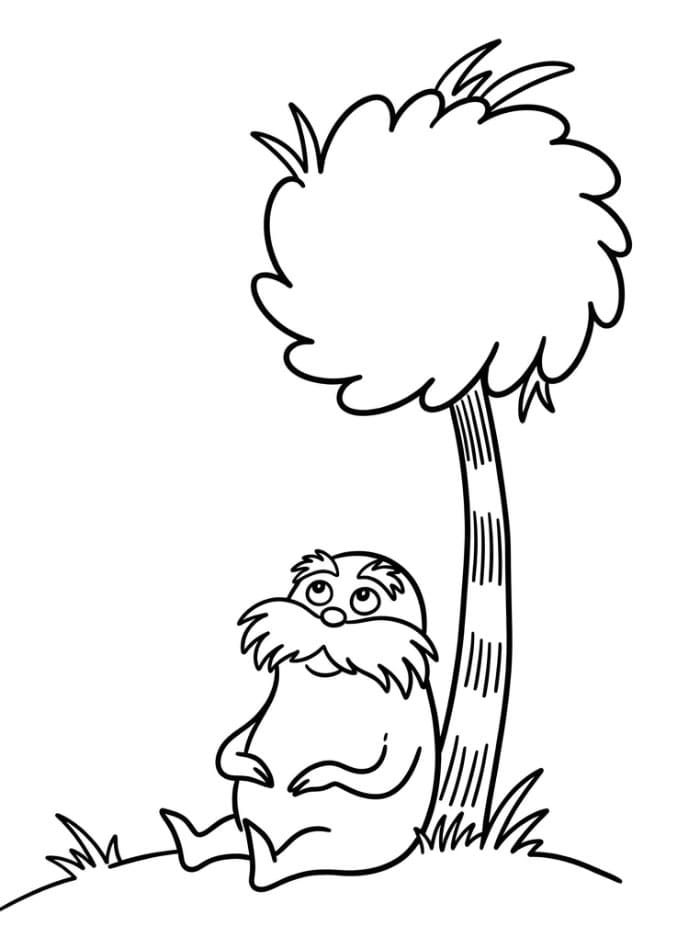 Lorax Ücretsiz Boyama Sayfası