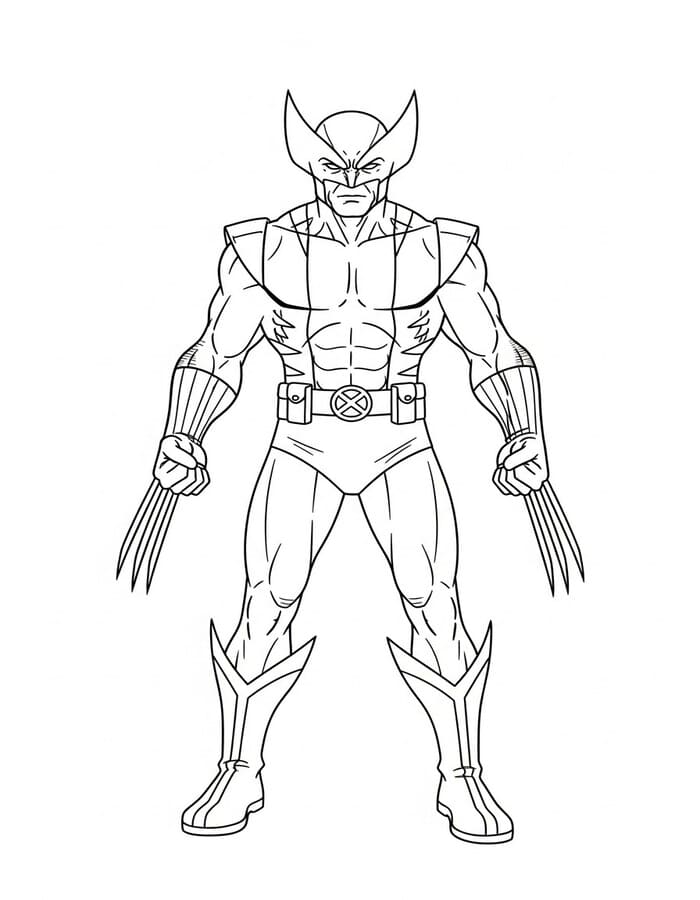 Marvel Wolverine Boyama Sayfası