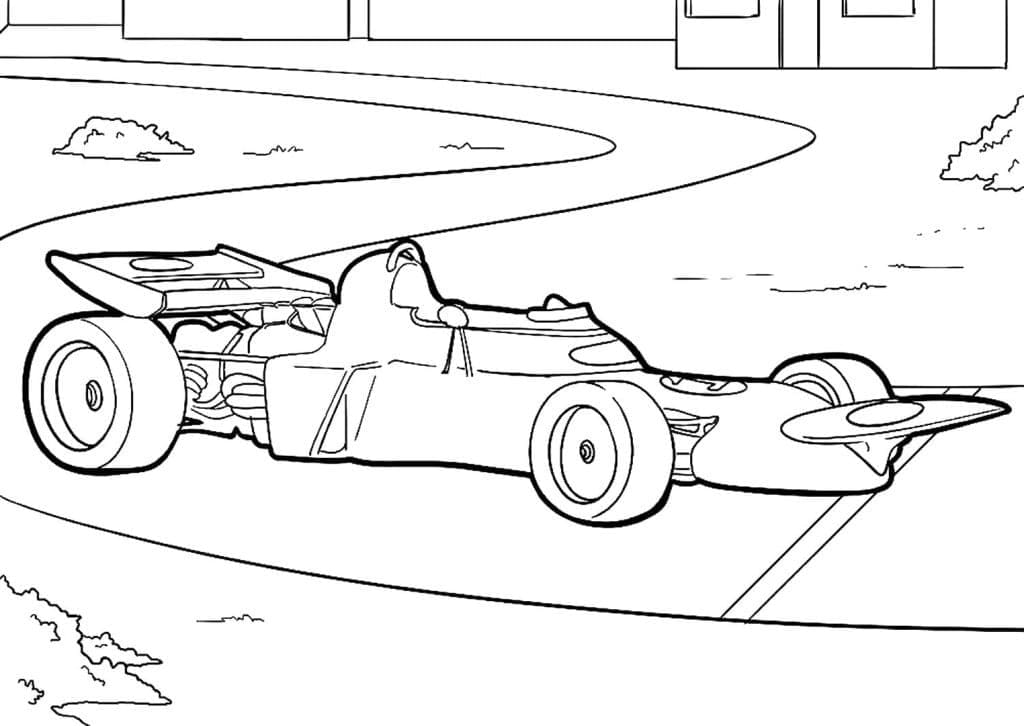 Muhteşem Formula 1 Boyama Sayfası