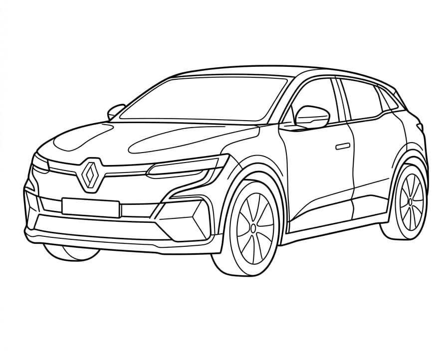 Renault Araba Boyama Sayfası