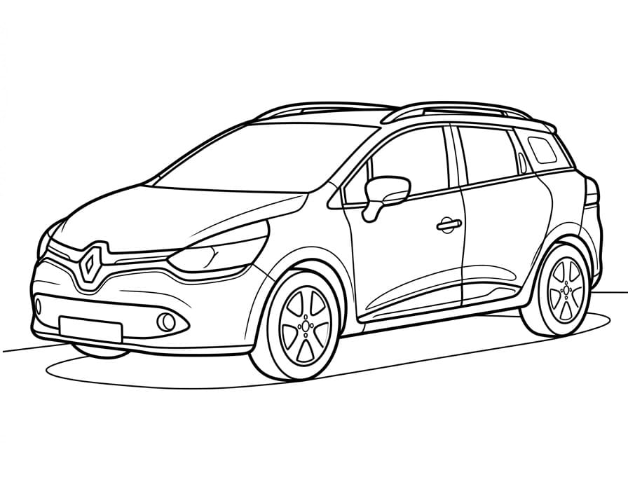 Renault Clio Estate Araba Boyama Sayfası