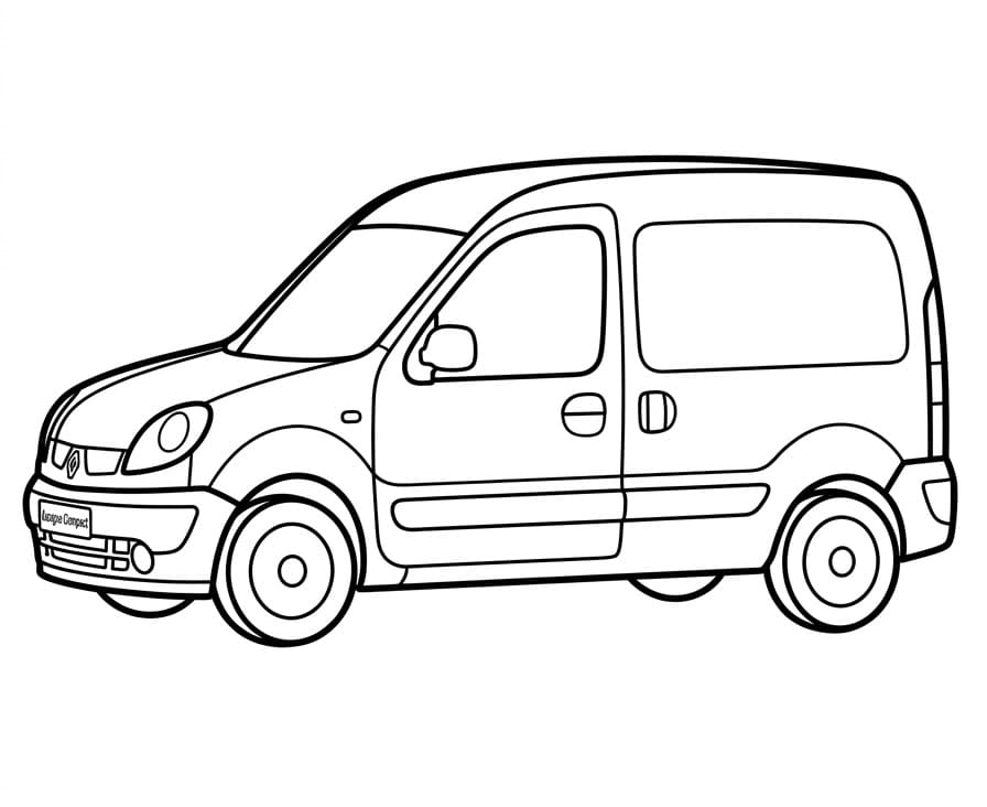 Renault Kangoo Compact Araba Boyama Sayfası