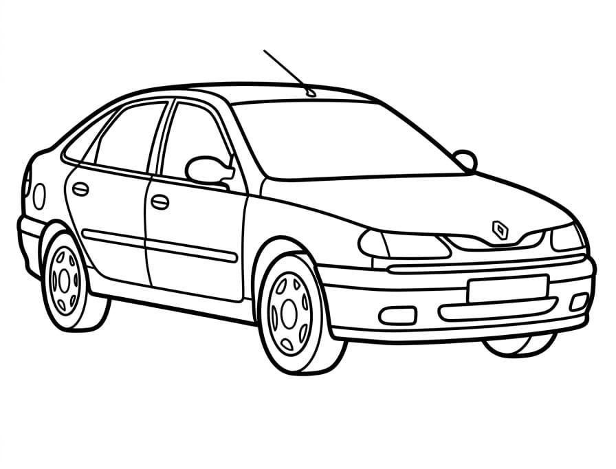 Renault Laguna Araba Boyama Sayfası